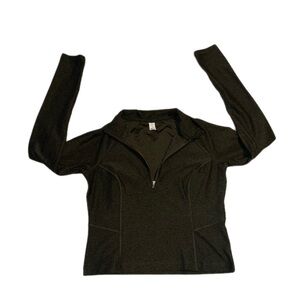 Old Navy Go Dry Cloud+ Half-Zip Athletic Charcoal Pullover Women’s Size XS